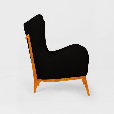 Sessel "York Black" für Lounge oder Leseecke