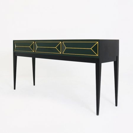Schwarzes Sideboard im Midcentury Stil