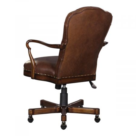 Oxford Chesterfield Büro Swievel in Braun