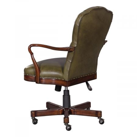 Oxford Chesterfield Büro Swievel in Grün