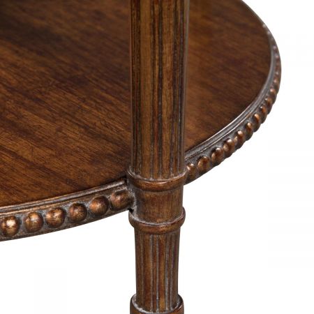 "Side Table Philippe Leather Top" - Kleiner Tisch