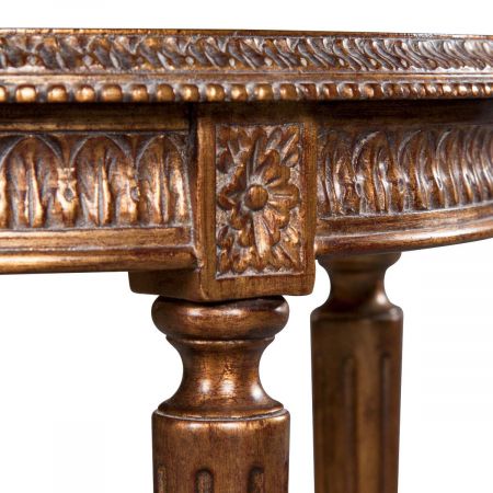 "Side Table Philippe Leather Top" - Kleiner Tisch