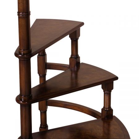 "Spiral Stairs" - Bibliotheksleiter in Burl Sofort Lieferbar