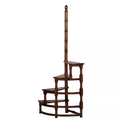 "Spiral Stairs" - Bibliotheksleiter in Burl Sofort Lieferbar