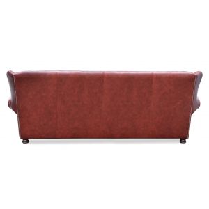 "Abigail" original Chesterfield Sofa Echtleder 4-Sitzer englisches Ledersofa