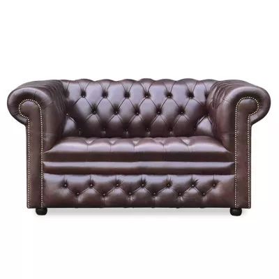 Chesterfield Sofa "Austin Buttonseat" 2-Sitzer Original englisch