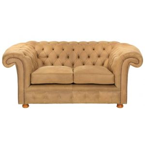 "Dexter" Chesterfield Sofa 2-Sitzer Echtleder