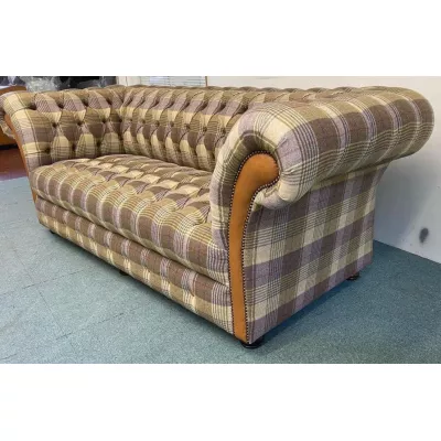 Chesterfield Sofa "Empire Country" original Echtleder 3-Sitzer englisches Ledersofa