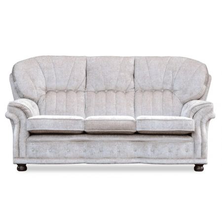 "Hailey" original Chesterfield Sofa Echtleder 3-Sitzer englisches Ledersofa