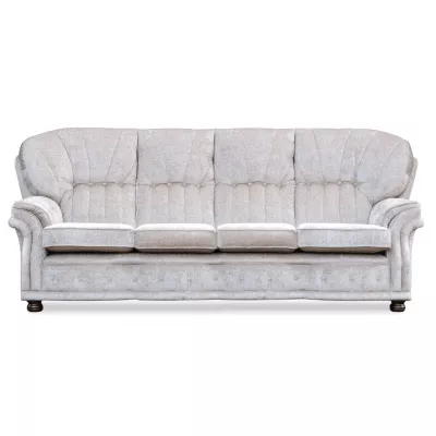 "Hailey" original Chesterfield Sofa Echtleder 4-Sitzer englisches Ledersofa