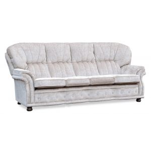"Hailey" original Chesterfield Sofa Echtleder 4-Sitzer englisches Ledersofa
