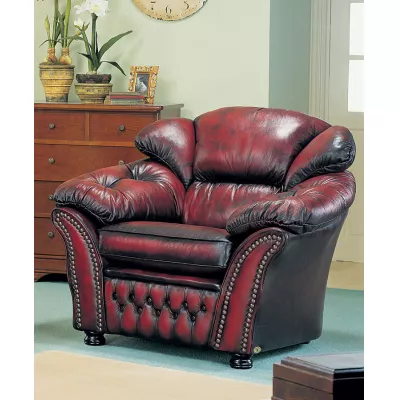 "Mia Chair" Chesterfield Sessel (Abb. in Leder)