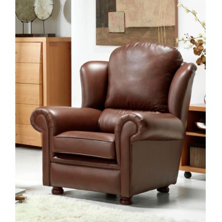 "Nora Chair" Chesterfield Sessel in Fabric