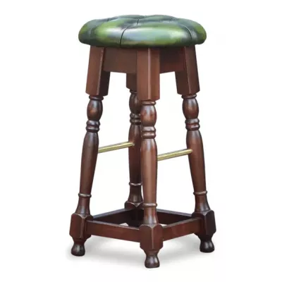 "Tudor High Bar Stool" Chesterfield Barhocker, Barstuhl, Stuhl