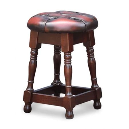 "Tudor Low Bar Stool" Chesterfield Barhocker, Barstuhl, Stuhl