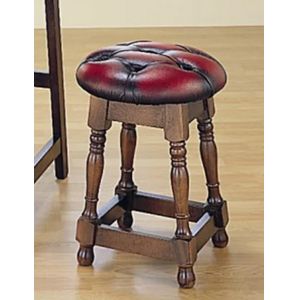 "Tudor Low Bar Stool" Chesterfield Barhocker, Barstuhl, Stuhl