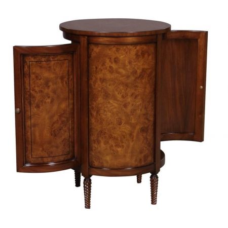 Round Central Cabinet-Burl