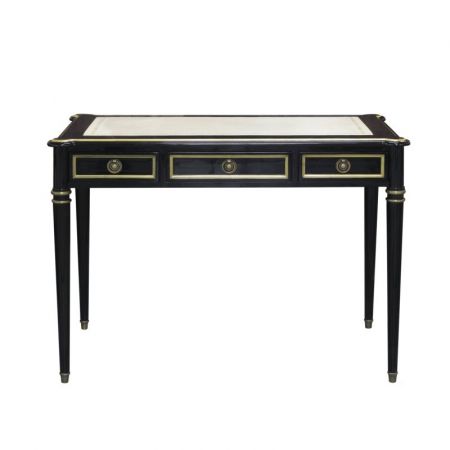 Schreibtisch Writing Desk Leder Top