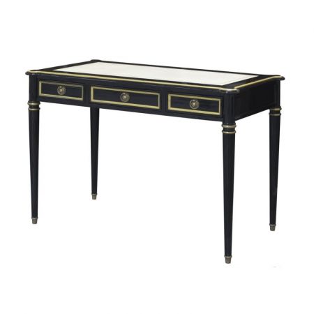 Schreibtisch Writing Desk Leder Top