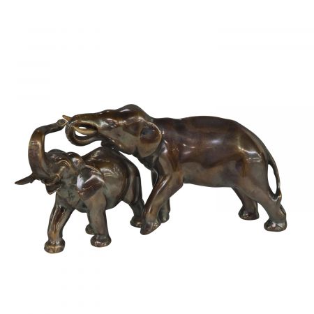 "Elefanten Päärchen II" Bronzefiguren