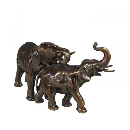 "Elefanten Päärchen II" Bronzefiguren