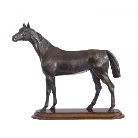 "Stehendes Pferd" Bronzefigur