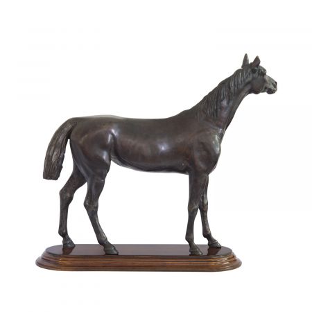 "Stehendes Pferd" Bronzefigur