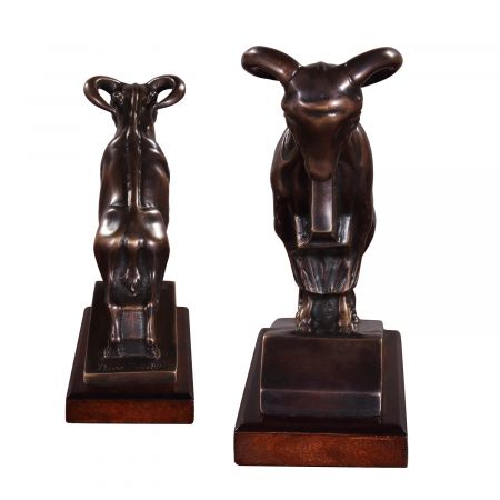 "Widder Päärchen" Buchstützen