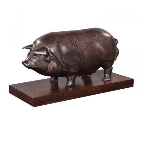 "Schwein" Bronzefigur