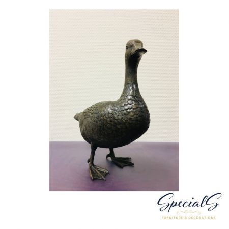 "Stehendes Entenpärchen" Bronzefiguren