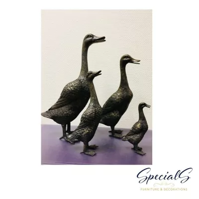 "Entenfamilie" Bronzefiguren