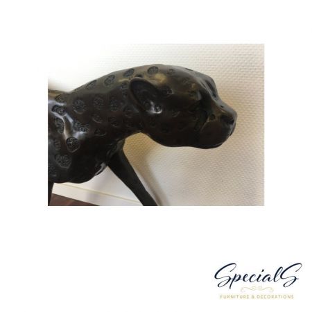"Stehender Gepard" Bronzefigur