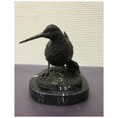 "Schnepfe auf Marmorsockel"