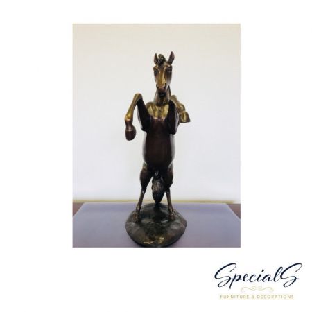 "Springendes Pferd" Bronzefigur