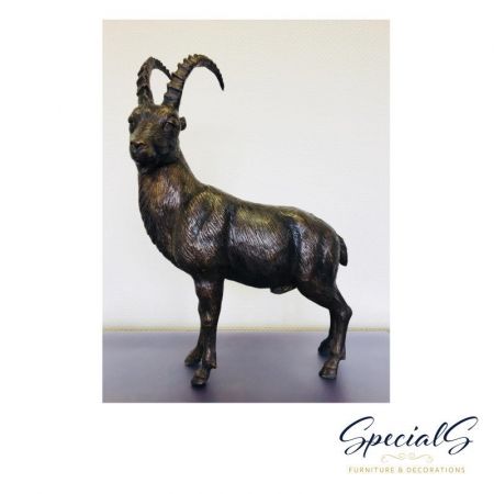 "Steinbock Päärchen" Bronzefiguren