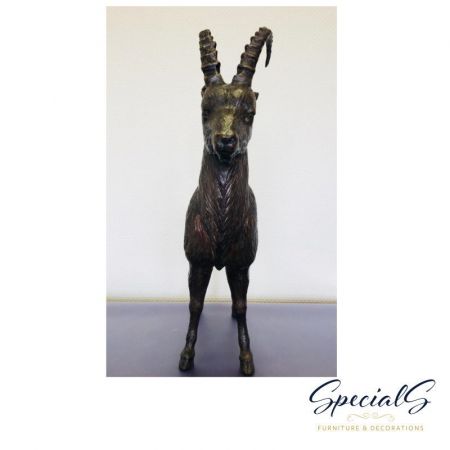 "Steinbock Päärchen" Bronzefiguren