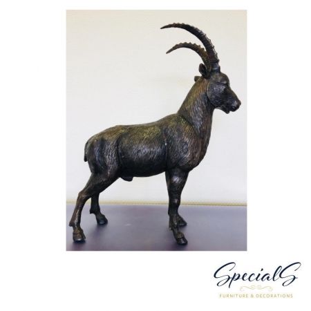 "Steinbock Päärchen" Bronzefiguren