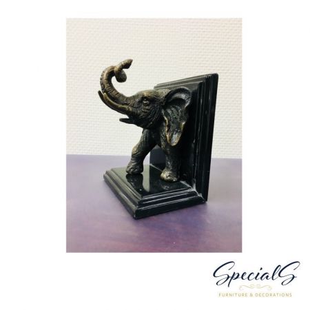 "Elefanten Buchstützen" Bronzefiguren