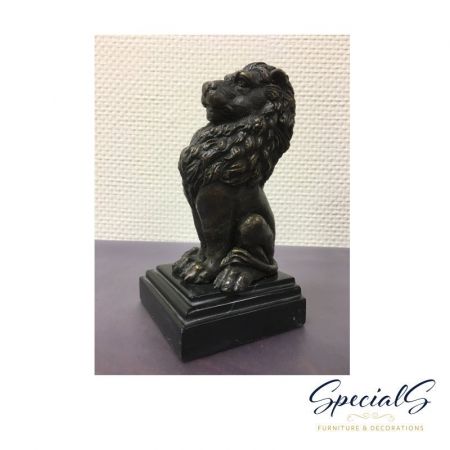 "Bücherstützen mit Löwen" Bronzefiguren