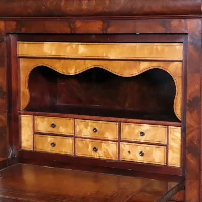 Antiker Biedermeier Sekretär aus Mahagoni