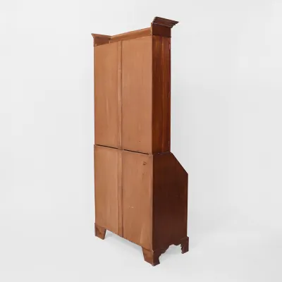 Büro Bookcase/ Mahagoni Aufsatzsekretär