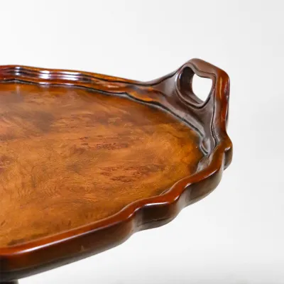 Burr Walnut Tea Table