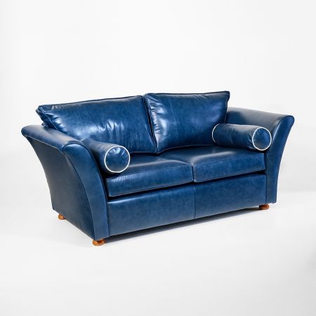 "Knoll" Chesterfield Sofa original 2-Sitzer Echtleder