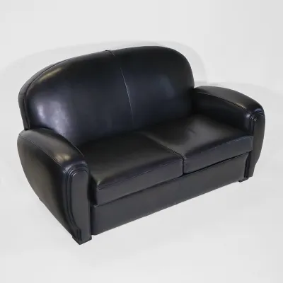 Art Déco Ledersofa