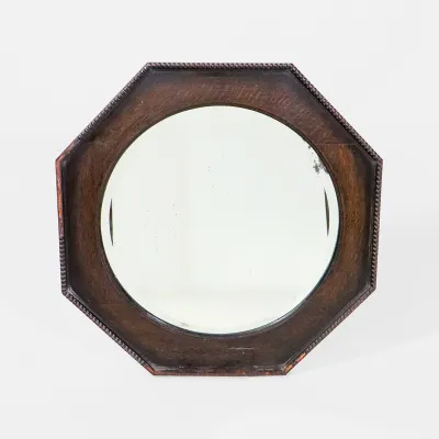 Antique Oak Mirror