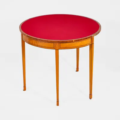 Sheraton Revival Card Table