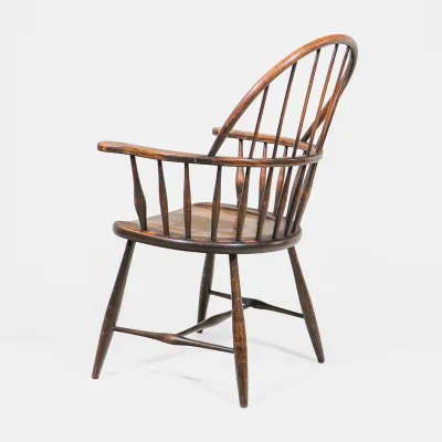 Elm Chair with H-Frame
