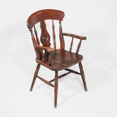 Esszimmerstühle aus Eiche Massivholz – Antike Küchenstühle aus England, ca. 1890