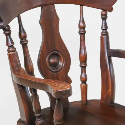 Eiche Esszimmerstuhl, ca. 1890