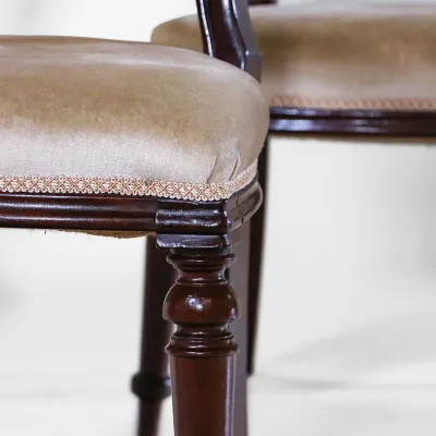 Viktorianische Stühle aus Mahagoni 4er Set